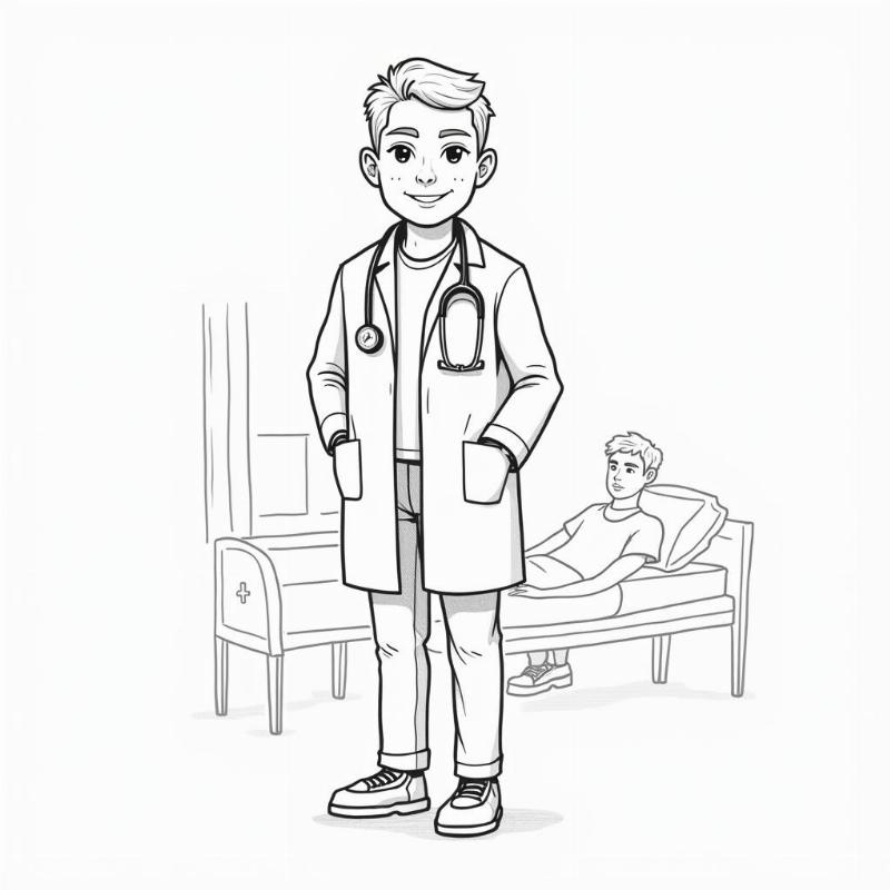 Cach ve tranh uoc mo lam bac si chi tiet nhat cho tre